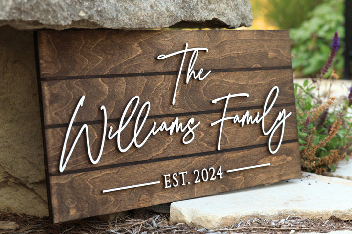Family Last Name Sign Rustic Pallet Sign