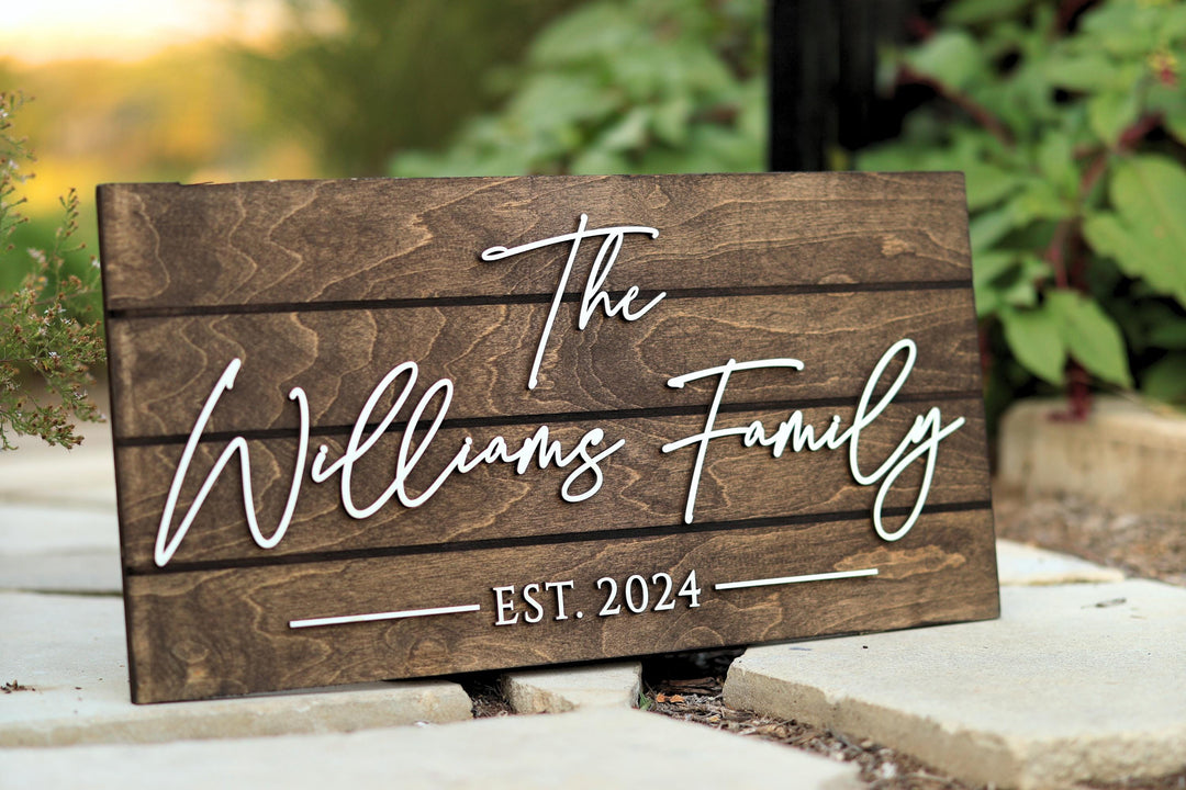 Family Last Name Sign Rustic Pallet Sign