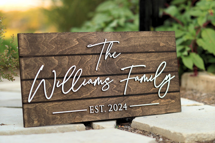 Family Last Name Sign Rustic Pallet Sign