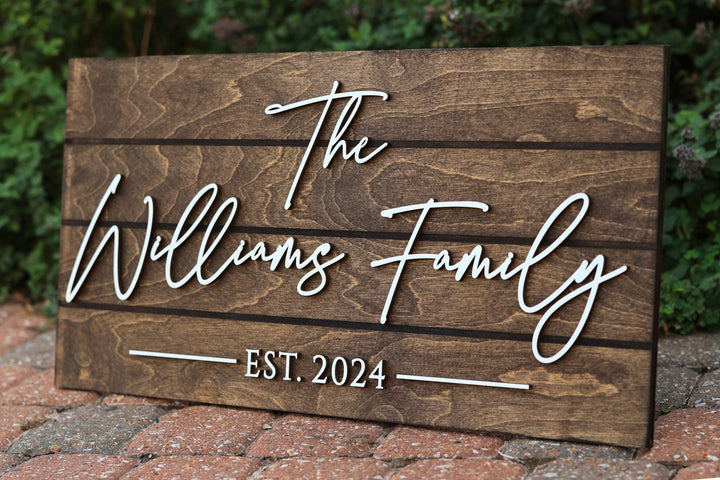 Family Last Name Sign Rustic Pallet Sign
