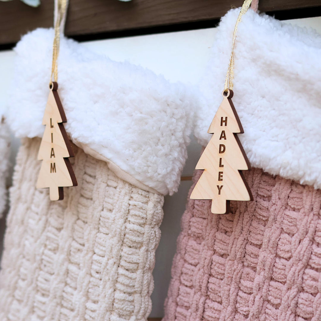 Christmas Tree Stocking Tags