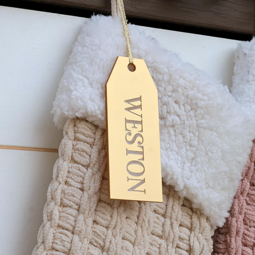 Engraved Stocking Tag