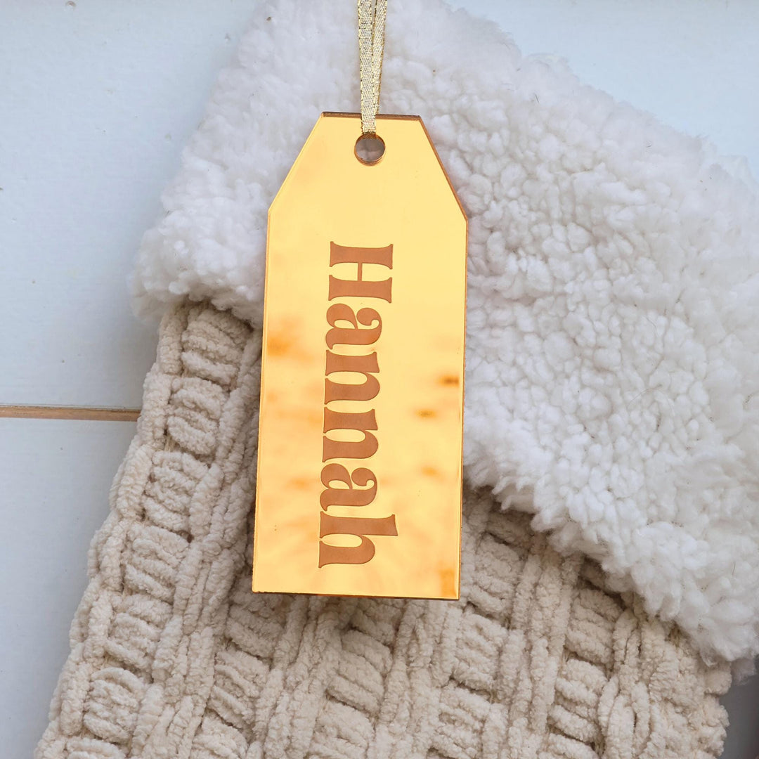 Engraved Stocking Tag