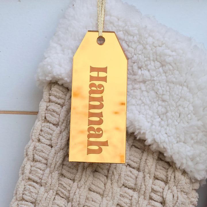 Engraved Stocking Tag