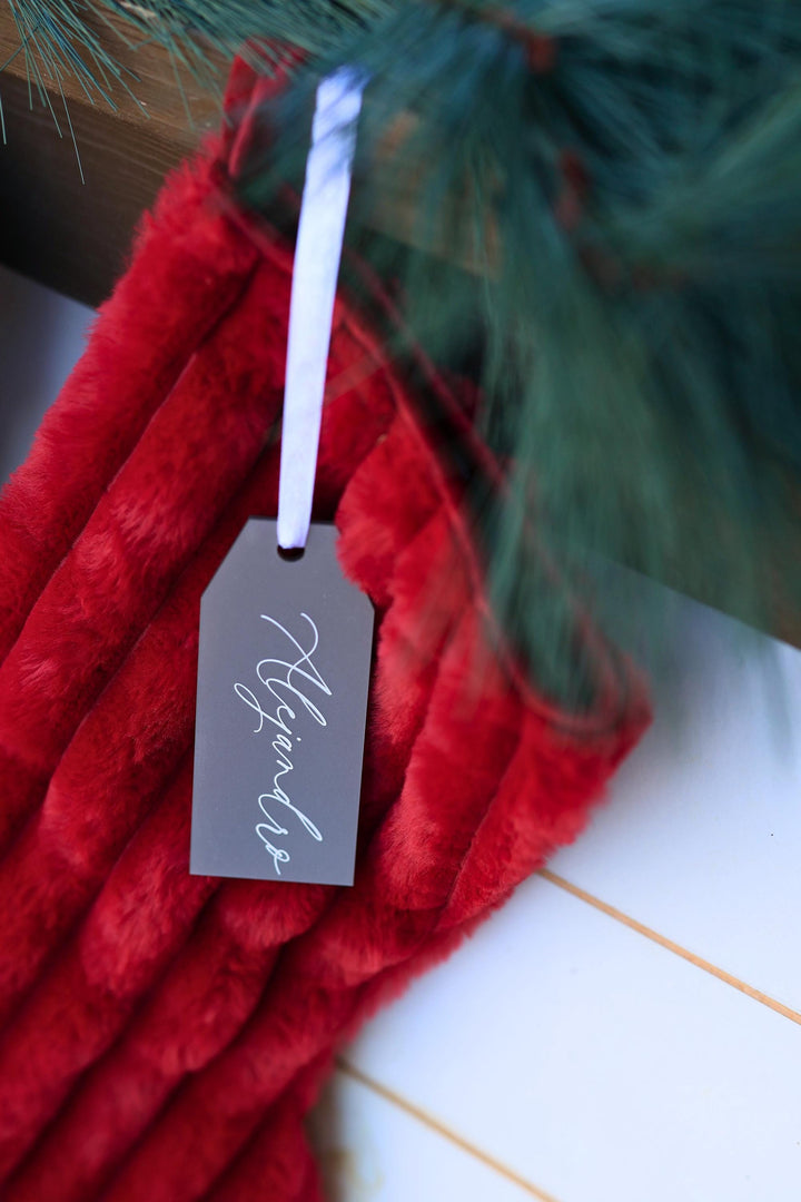 Engraved Stocking Tag