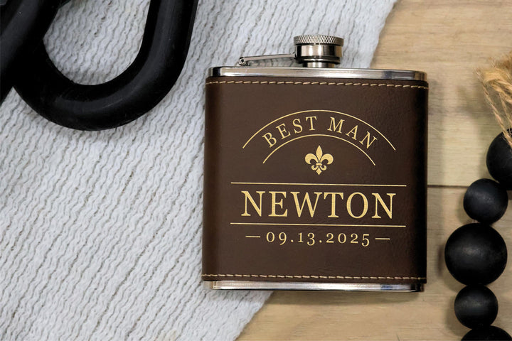 Engraved Wedding Flask