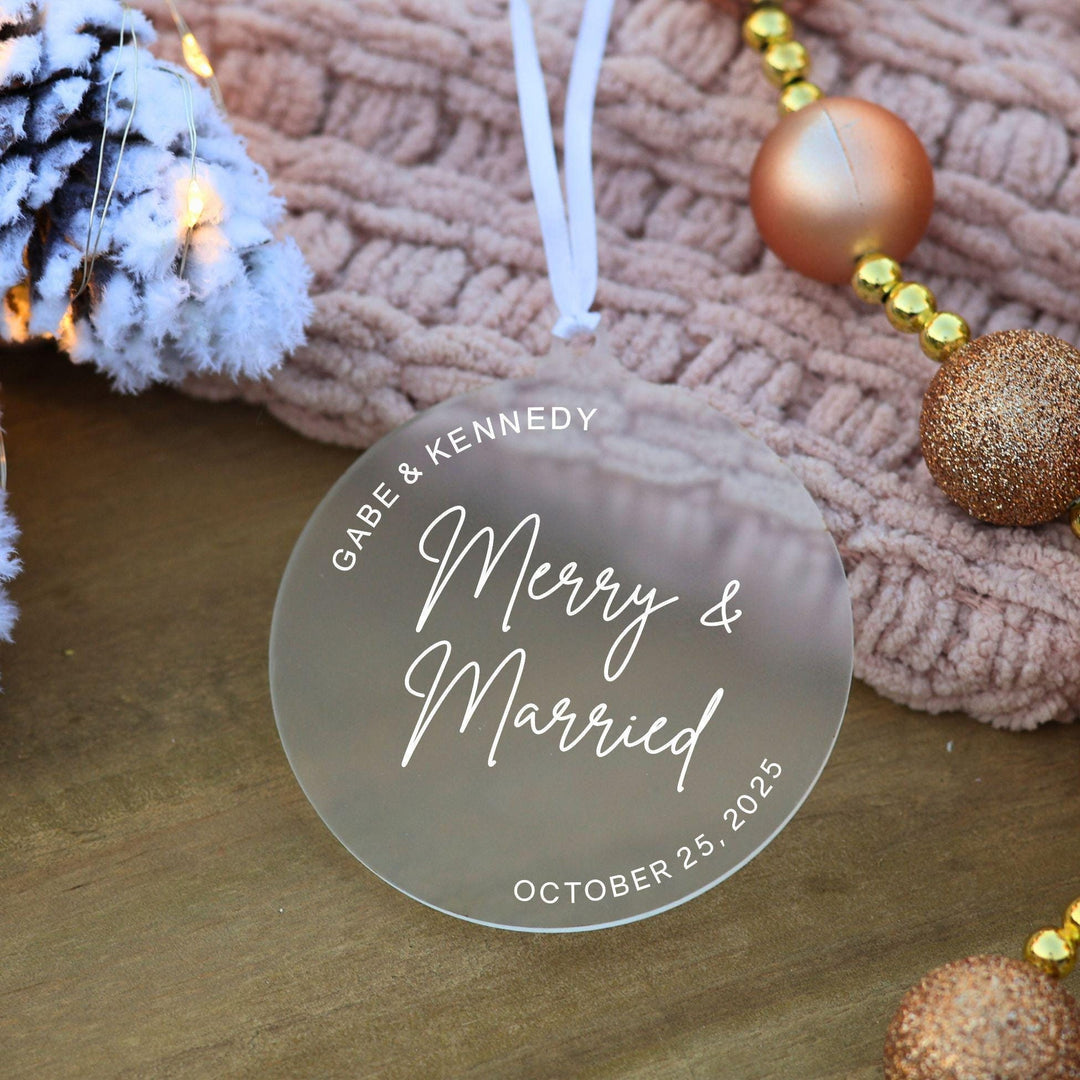 Merry &amp; Engaged Ornament