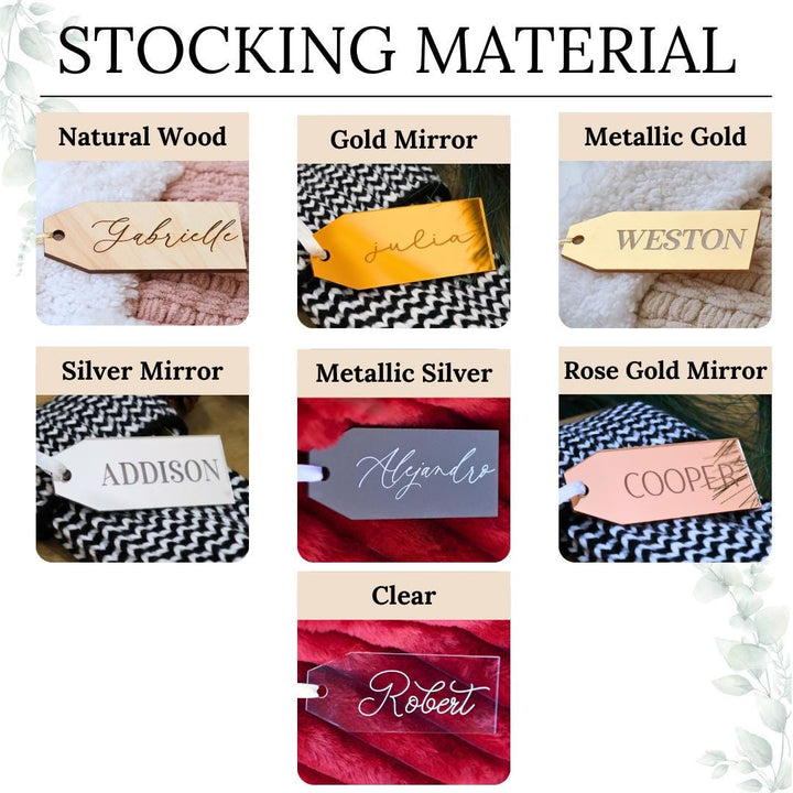 Engraved Stocking Tag