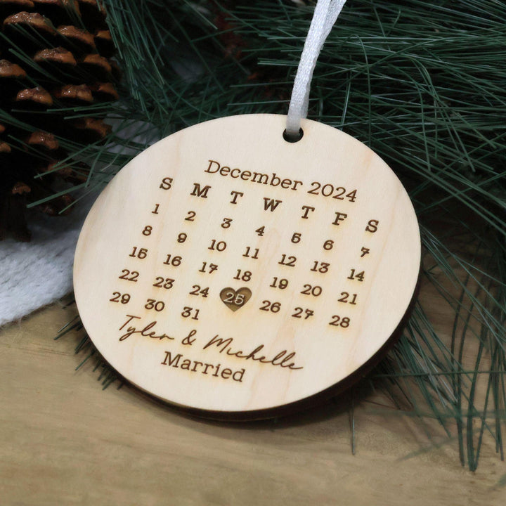 Married Calendar Ornament
