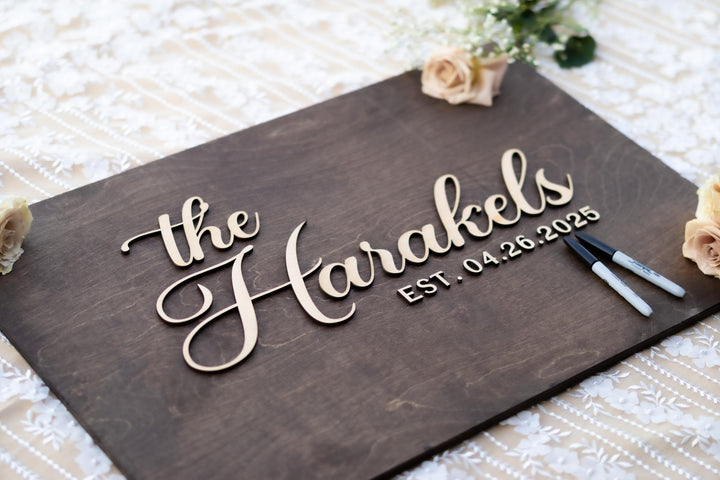 Rustic Wedding Guestbook Sign