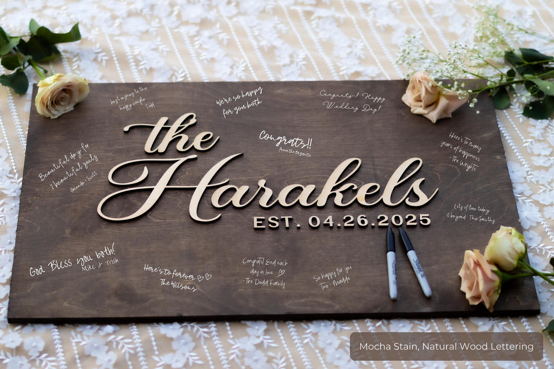 Rustic Wedding Guestbook Sign