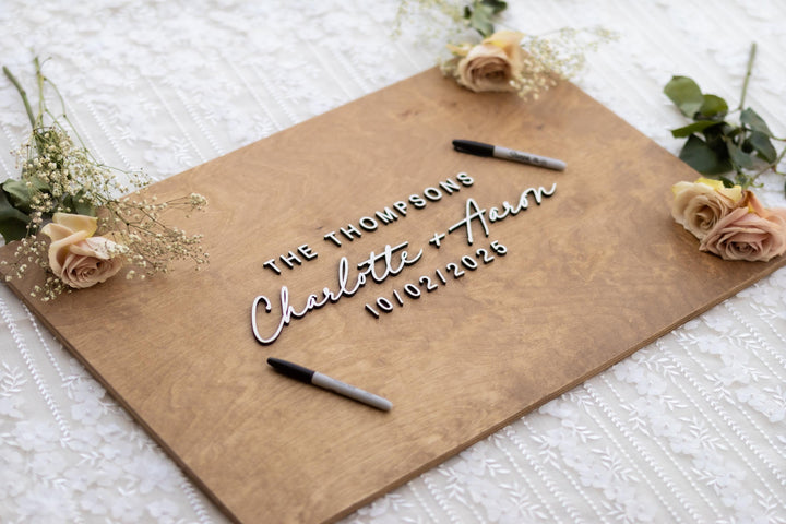 Rustic Wooden Guest Book