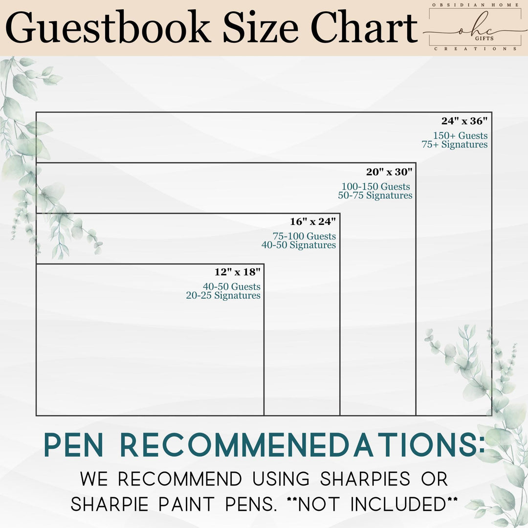 Personalized Last Name Guest Book