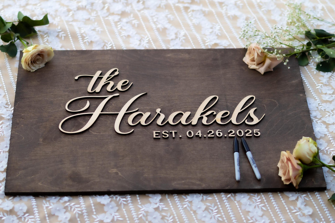 Rustic Wedding Guestbook Sign