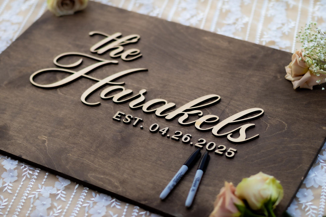 Rustic Wedding Guestbook Sign
