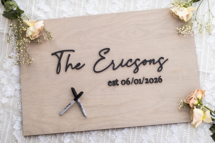 Personalized Guest Book Alternative