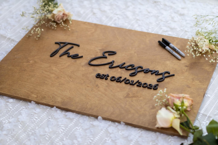 Rustic Wooden Guest Book