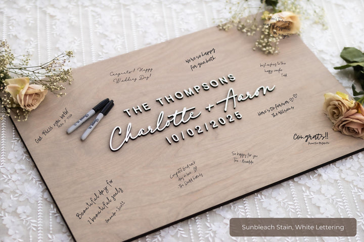 Rustic Wooden Guest Book