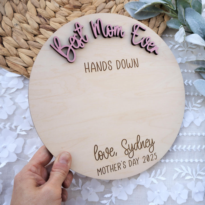 Mothers Day Handprint DIY Sign