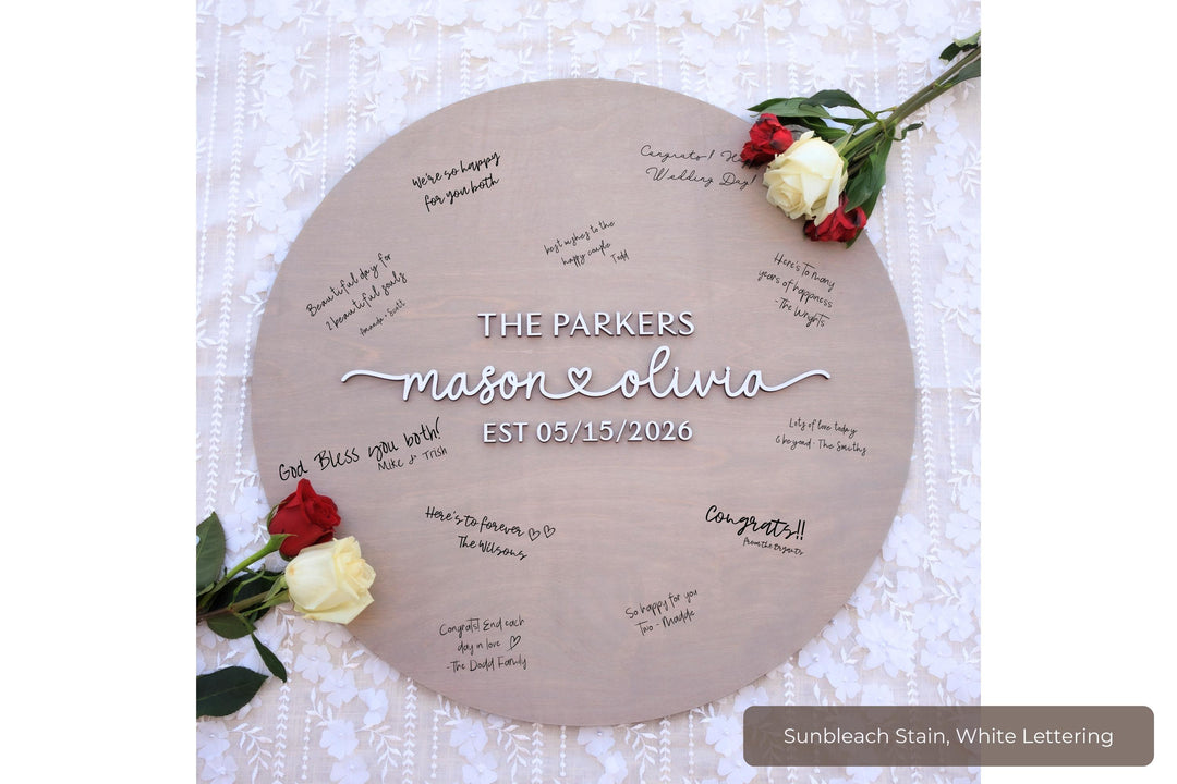 Rustic Wedding Guestbook Sign