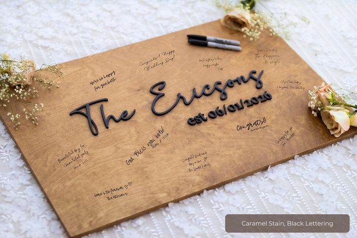 3D Square Guest Book Wedding Alternative