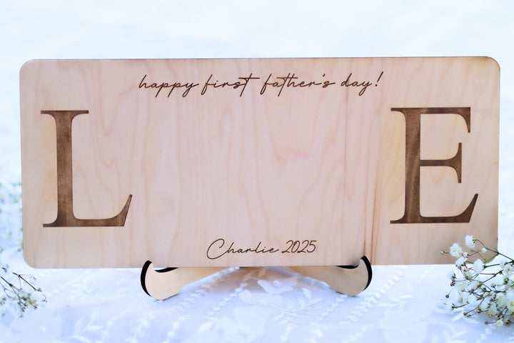 Wooden Sign Stand