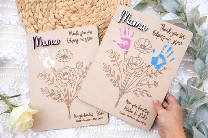 Personalized Mothers Day Gift From Kids - Flowers
