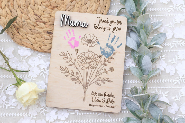 Personalized Mothers Day Gift From Kids - Flowers