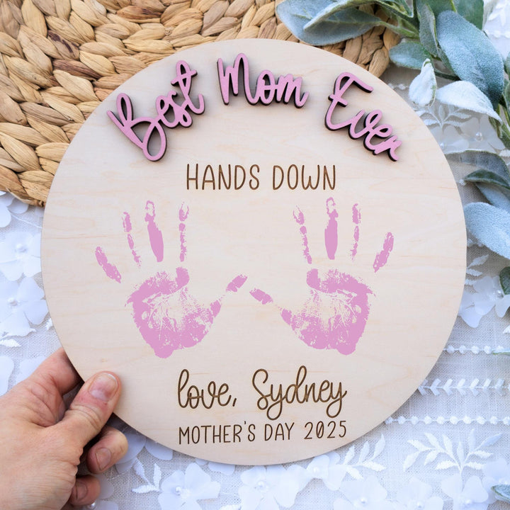 Mothers Day Handprint DIY Sign