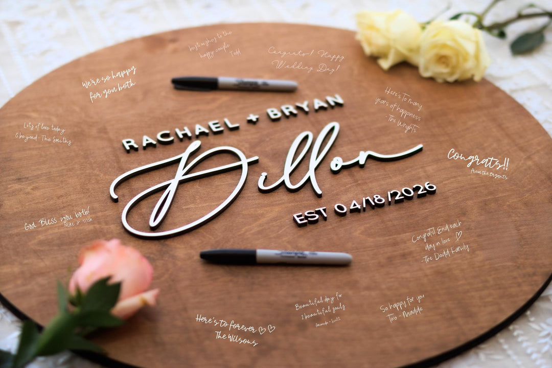 Custom Wedding Guestbook Alternative