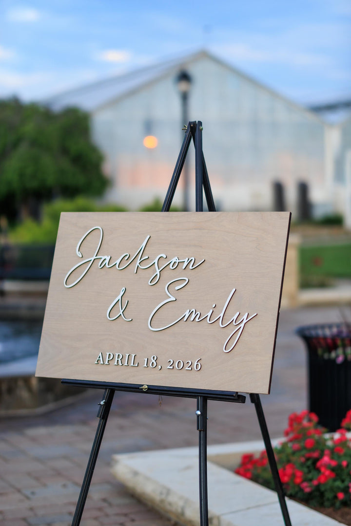 Personalized First Name Modern Welcome Sign