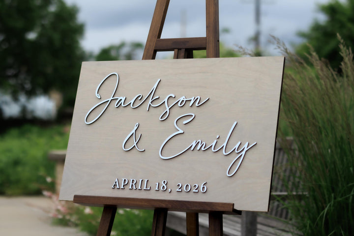 Personalized First Name Modern Welcome Sign
