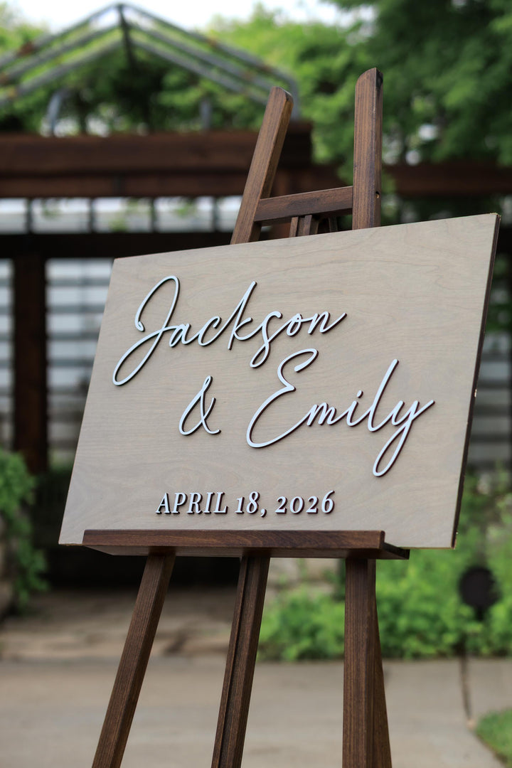 Personalized First Name Modern Welcome Sign