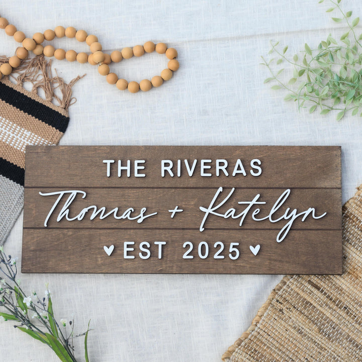 Custom Family Name Pallet Sign