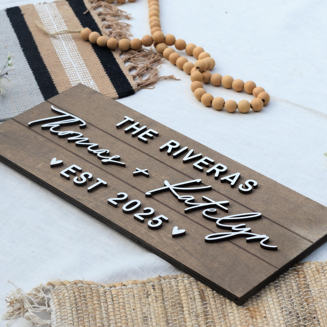 Custom Family Name Pallet Sign