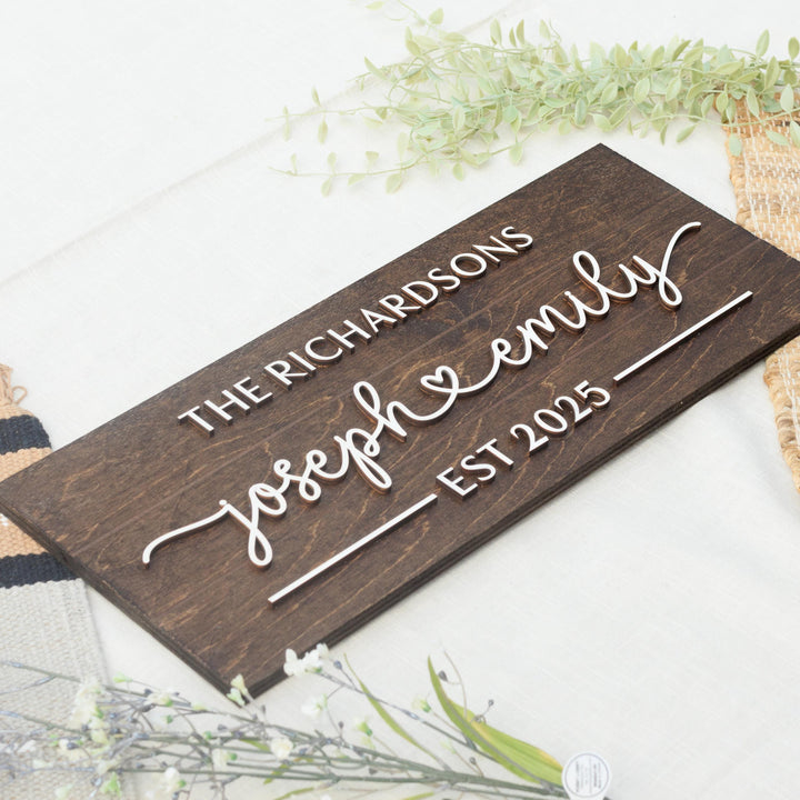 Anniversary Pallet Sign For Family. Wedding Gift