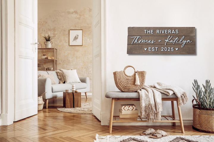 Custom Family Name Pallet Sign