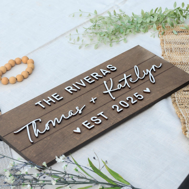 Custom Family Name Pallet Sign