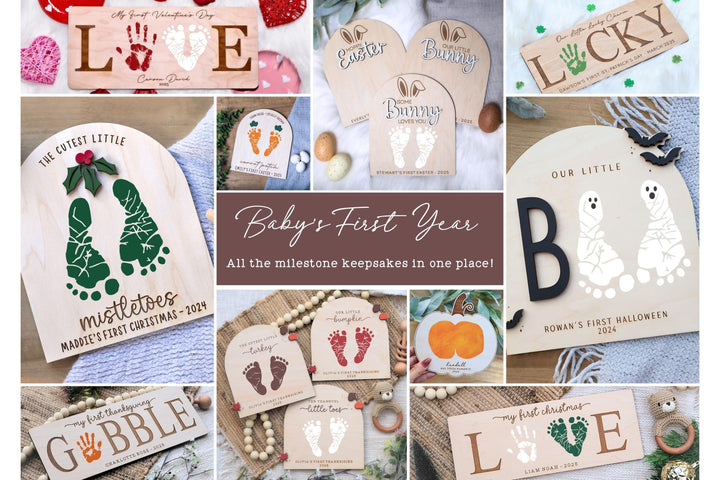 Sweeter Than Pumpkin Pie Footprint Sign