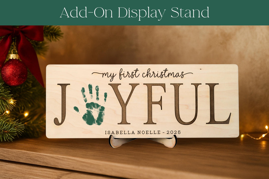 DIY Holiday Footprint Craft - Joyful