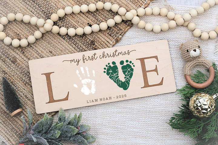 DIY Holiday Footprint Craft - Joyful