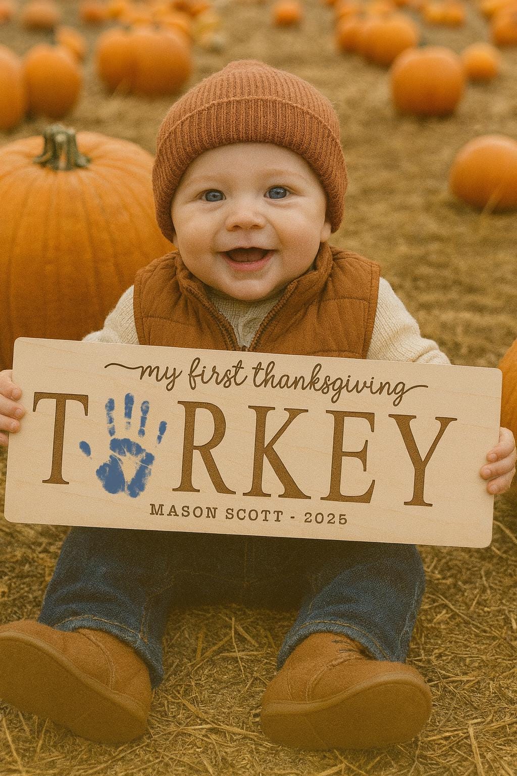 First Thanksgiving Handprint