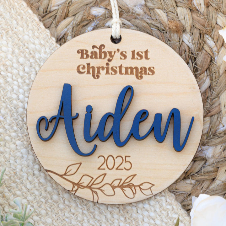 Infant Personalized Wooden Keepsake Ornament