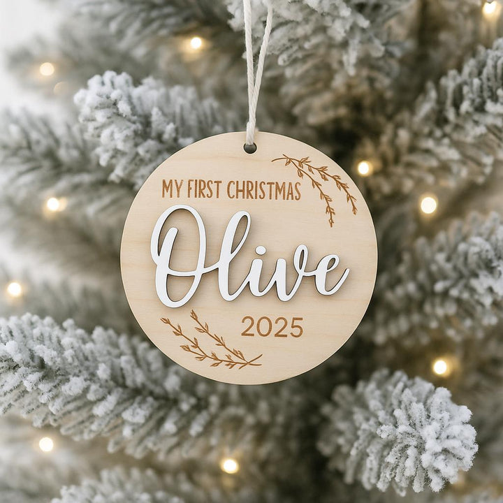 Custom 3D Baby Christmas Ornament
