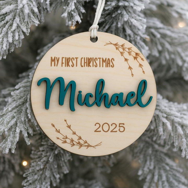 Round Infant Christmas Ornament