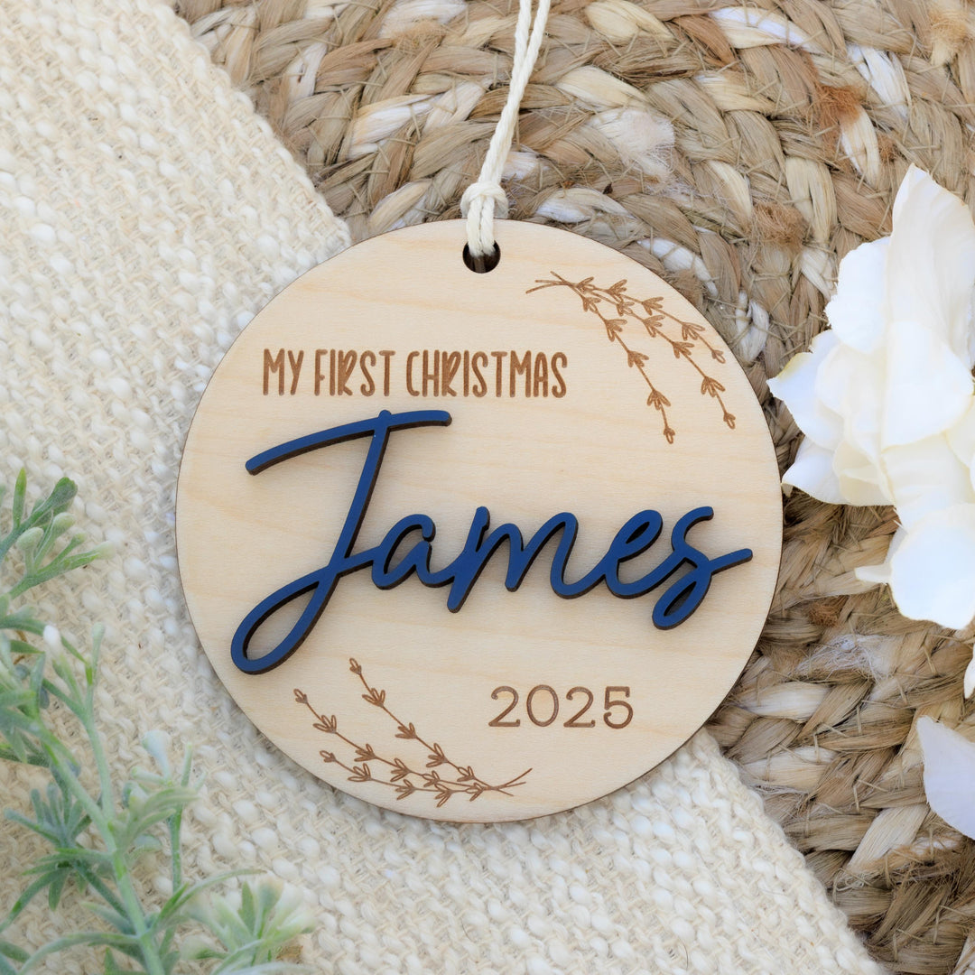 Custom 3D Baby Christmas Ornament