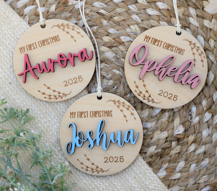 Custom 3D Baby Christmas Ornament