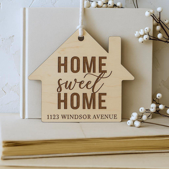 Home Sweet Home Address Ornament