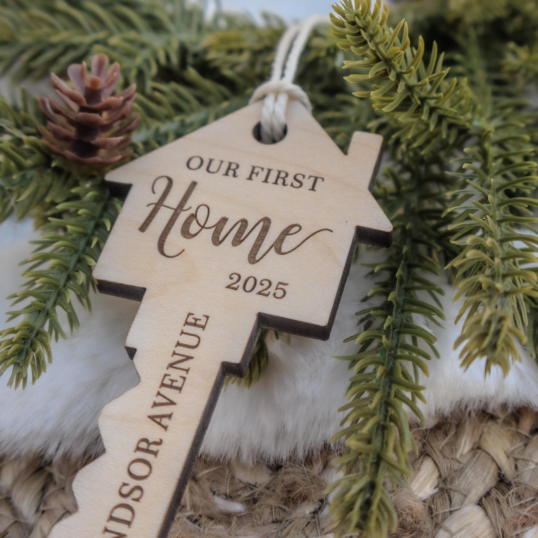 Personalized New Home Key Ornament