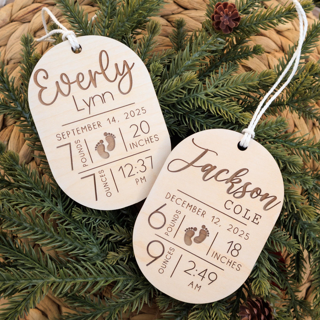 Child Stat Christmas Ornament